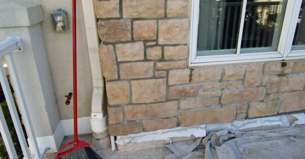 Wall Prior to Removal of AMSV