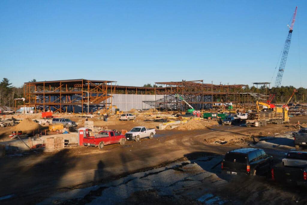Marshfield High School, Construction