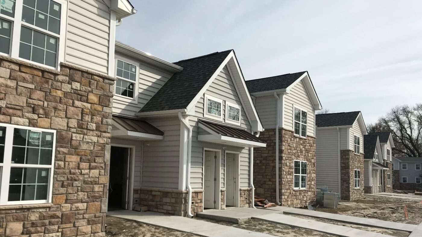 Village at Iron Branch front view of houses
