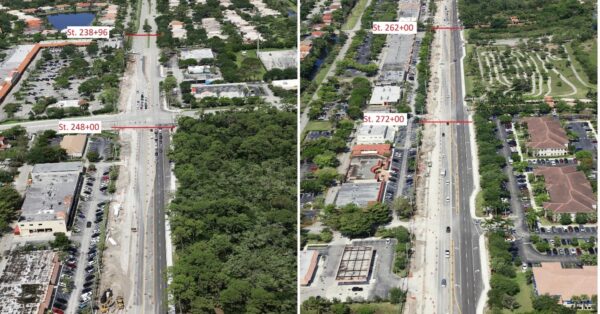 sky view of road in florida