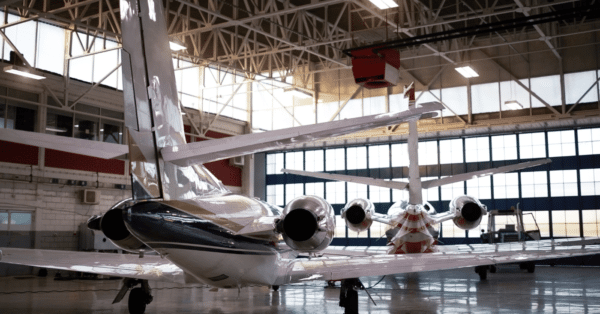 VERTEX Fire protection airplane hanger