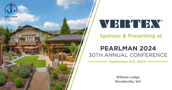 VERTEX attends 30th Annual Pearlman Conference - September 4-6th