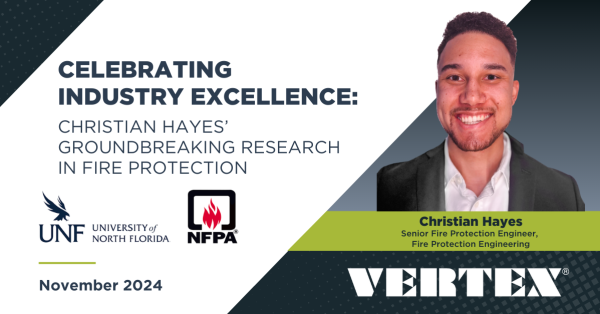 Celebrating Industry Excellence - C.Hayes - Groundbreaking Research in Fire Protection - November 2024