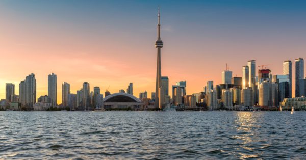 Canada sunset skyline