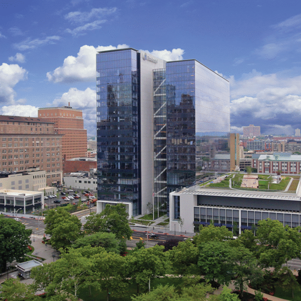 20-story commercial development with retail and art features