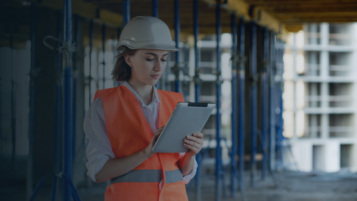 VERTEX Stock Image - Women in Construction on job site