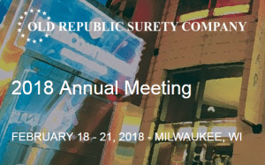 VERTEX CEO, Bill McConnell, to Present at Old Republic Surety Company 2018 Annual Meeting