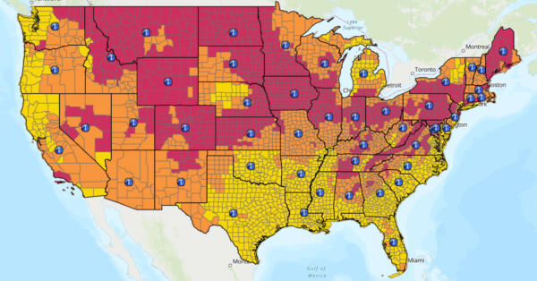 USEPA Radon Zone Map