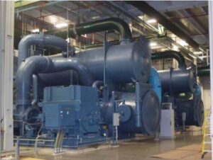 Water-cooled HVAC and process load chillers