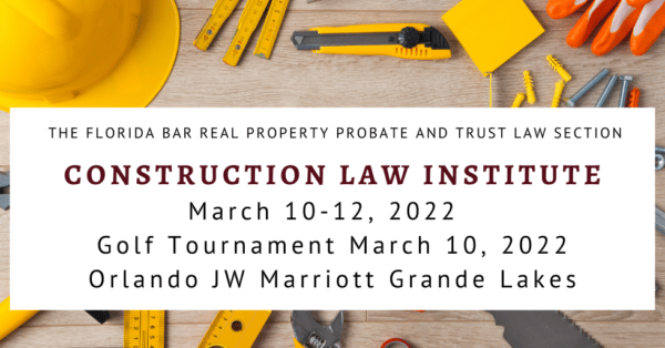 Construction Law Institute flyer