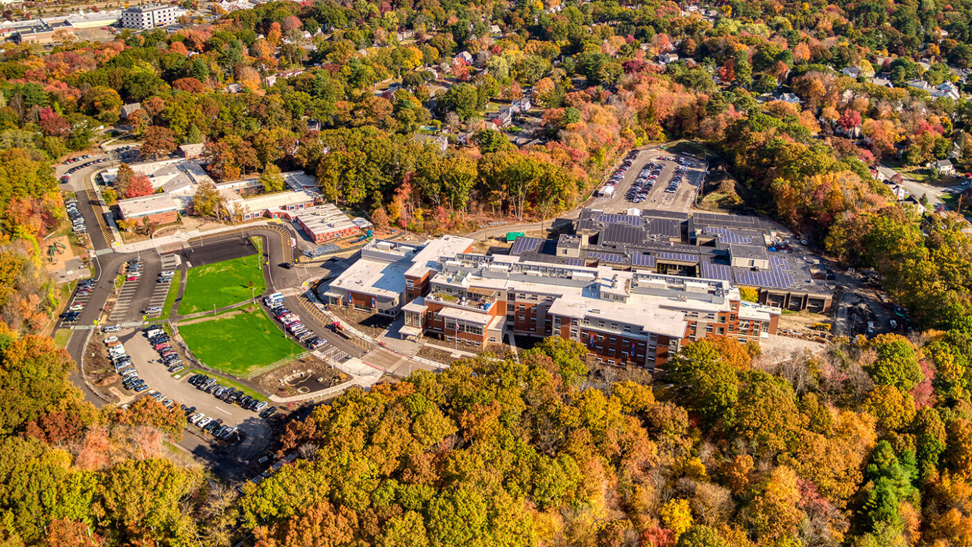 John F. Kennedy Middle School in Natick Celebrates Topping Off Ceremony